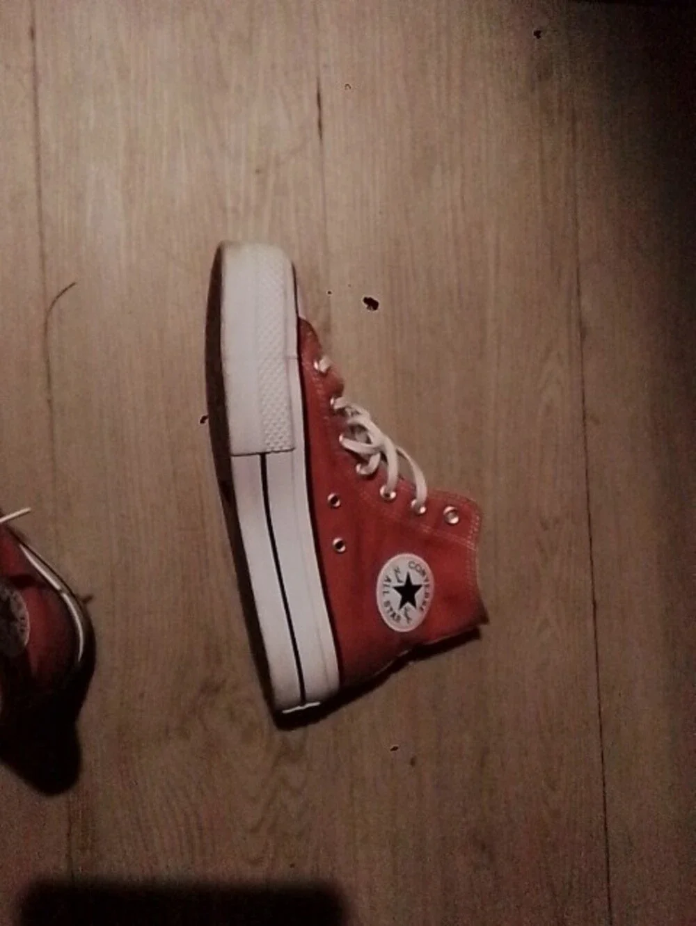 Converse Kids High-Top Sneakers in Rust Orange with White